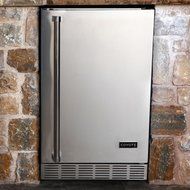 Coyote 21-inch 4.1 Cu. Ft. Right Hinge Outdoor Stainless Steel Compact Refrigerator - Cbir