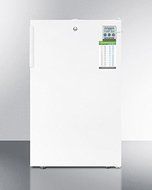 Summit CM411L7PLUSADA ADA compliant 20" wide commercial refrigerator-freezer for freestanding use with a traceable... N2