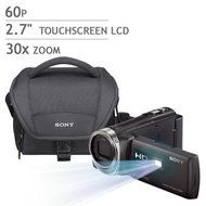 BUNDLE: Sony PJ350 Camcorder with built in projector! 2.7" touchscreen, 1920x1080 Full HD, 24x optical zoom, 32GB... N2