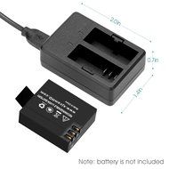 SJCAM Camera Battery Charger Dual-slot with Micro USB Cable for SJ4000 SJ5000 SJ5000+ SJ5000X SJ6000 SJ7000 M10... N3