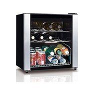 EQUATOR WR 64-16 1.7cu.ft / 16 Bottles Wine Cooler in Black with Stainless Steel Frame and Glass Door, Black cabinet... N2