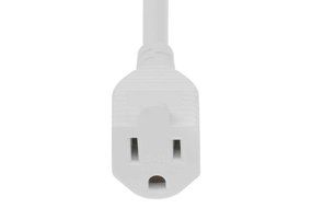 SF Cable, 2ft Ultra Low Profile Angle NEMA 5-15P to 5-15R with 24 inches 16/3 AWG SJT N2