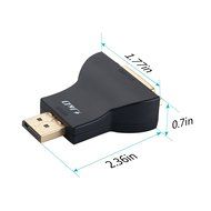 DP to DVI, J&amp;D Gold Plated DisplayPort to DVI Adapter Converter - Male to Female - Black N6