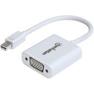 MANHATTAN 151382 Mini DisplayPort to VGA Adapter Cable, 15cm (White) consumer electronics