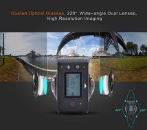 VR 360 Degree Dual-lens WiFI Panoramic Sports Action Video Camera,1080P Full HD and 8 MP Sports DV N7