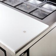 True TSSU-60-16 60" 2 Door Refrigerated Sandwich Prep Table | (16) 1/6 Pan Capacity N3