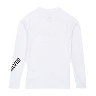 Quiksilver Boys All Time Long-Sleeve Rash Guard Suit, Navy Blazer/Mandarin, Sz. Small_10 N5