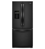 Whirlpool WRF560SEYB 19.5 Cu. Ft. Black French Door Refrigerator - Energy Star N3