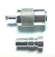 Silver PL-259+reducer UHF Male Solder PL259 Coax Connector for Ham/CB Radio, Pack of 5,