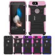 Google Nexus 6P Case, HLCT Rugged Shock Proof Dual-Layer PC and Soft Silicone Case With Built-In Kickstand for... N7