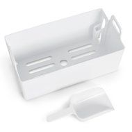 Della Electric Ice Maker Machine Counter Top / Timer &amp; Clock Function / 3 Cube Sizes - 35lb/24hr N4