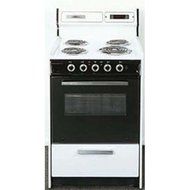 Summit WEM630DK 24" White Electric Coil Range N3