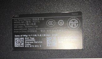 Dell Professional P2217H 21.5&quot; refubished LED-Lit Monitor only, without stand N3