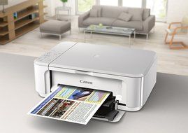 Canon PIXMA MG3620 Wireless All-In-One Color Inkjet Printer with Mobile and Tablet Printing, White N6