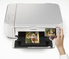 Canon PIXMA MG3620 Wireless All-In-One Color Inkjet Printer with Mobile and Tablet Printing, White N7