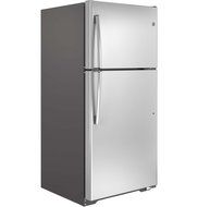 GE GTE18ISHSS 18.2 Cu. Ft. Stainless Steel Top Freezer Refrigerator - Energy Star N3