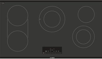 Bosch NET8668UC 37" 800 Series Electric Cooktop with 5 Elements, Smoothtop Style, ADA Compliant, in Black