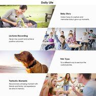 KEHAN C90Plus HD Wearable Camera Mini Camcorder with WiFi Live Stream Support Remote Monitor 32GB Memory Card N6