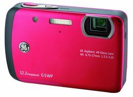GE G5WP 12MP Waterproof Digital Camera with 4X Optical Zoom and 2.7-Inch LCD with Auto Brightness (Ocean Blue) N5