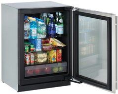 U-line 3024RGLOL00: Overlay Frame Right-hand Modular 3000 Series / 24" Glass Door Refrigerator / Digitally controlled... N2