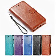 iPhone 7 Plus Case, [5.5 Inch] HLCT PU Leather Case, With Soft TPU Protective Bumper, Built-In Kickstand, Cash... N8