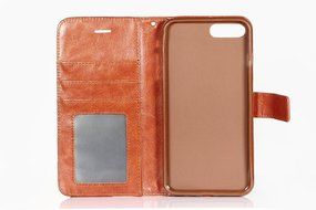 iPhone 7 Plus Case, [5.5 Inch] HLCT PU Leather Case, With Soft TPU Protective Bumper, Built-In Kickstand, Cash... N9