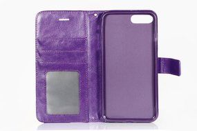 iPhone 7 Plus Case, [5.5 Inch] HLCT PU Leather Case, With Soft TPU Protective Bumper, Built-In Kickstand, Cash... N14