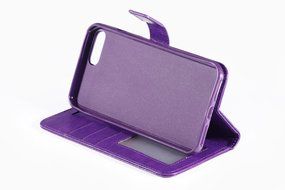 iPhone 7 Plus Case, [5.5 Inch] HLCT PU Leather Case, With Soft TPU Protective Bumper, Built-In Kickstand, Cash... N15