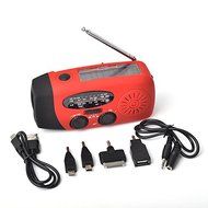 CISNO Multi-tasking Emergency Camping LED Flashlight Radio Cellphone Solar Hand Crank Power Bank N2