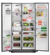 KitchenAid 23.9-cu ft Counter-Depth Side-By-Side Refrigerator with Single Ice Maker N2