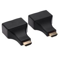 HENGSHENG&reg; 30M/100 Feet HDMI Dual RJ45 CAT5E CAT6 UTP LAN Ethernet HDMI Extender Repeater 1080P For HDTV HDPC...