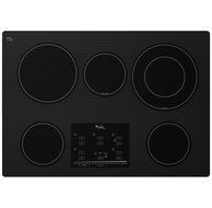 Whirlpool Gold G9CE3065XB 30 Smoothtop Electric Cooktop, 5 Elements, Tap Touch Controls, Black N2