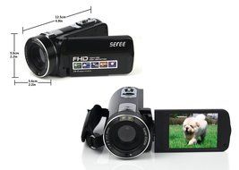 SEREE HDV-M6 Full HD 1080P Beauty Face Max. 24MP DIS Face Detection Elegant Appearance Self Timer Camcorder FHD... N6