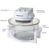 Excelvan 12 Quart 1200W Halogen Rack Tabletop Convection Countertop Cooking Toaster Oven,White N12