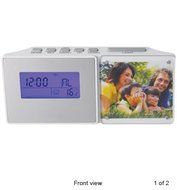 Radio Clock W/picture Flame N2