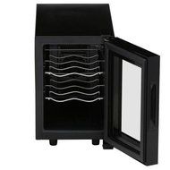 6 Bottle Wine Cooler with Sculpted Chrome Shelves N2