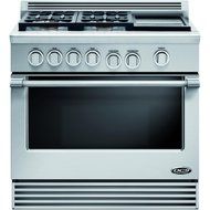 DCS RGV364GDN Professional 36" Stainless Steel Gas Sealed Burner Range - Convection N2