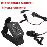 Boblov Microphone Mic+Wrist Wifi Remote Control For Gitup Git2&amp;Git1 Novatek 96660 WiFi 2K Sports Helemet Camera N5