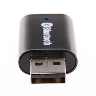 Coomoors USB Bluetooth Audio Music Receiver Adapter with 3.5 mm Stereo Output Black Color N5