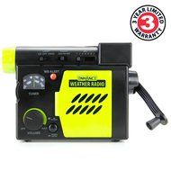 ENHANCE Emergency Radio with Hand Crank , USB Charging , Flashlight and AM/FM/WB Modes - Perfect for Earthquakes... N2