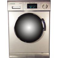 1.6 cu. ft. Super Combination Washer and Electric Dryer Finish: Silver