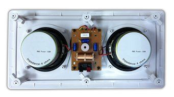 AH-5252W Silver Ticket Dual 5-1/4&rdquo; 100-Watt Center-Channel In-Wall Speaker N3