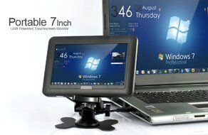 7 Inch LED Touchscreen USB Powered Portable Monitor- 800x480 Resolution N6