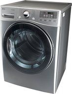 LG DLGX3471VSteamDryer 7.3 Cu. Ft. Graphite Steel Stackable With Steam Cycle Gas Dryer N2