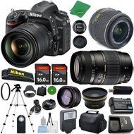 Nikon D750 FX-Format DSLR Digital Camera Body, Nikon 18-55mm VR Lens, Tamron 70-300mm DI LD Zoom, 2pcs 16GB ZeeTech...