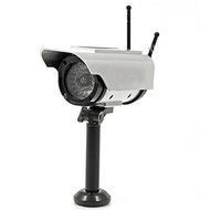 RioRand&reg; Waterproof Solar Power Dummy Fake Outdoor Home Imitation Infrared LED Surveillance CCTV Security Camera