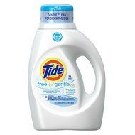 3 x Tide HE Liquid Laundry Detergent 32 loads, Free &amp; Gentle 50 oz (1.47 L)