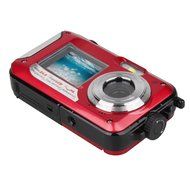 Boblov HD 1080P 24MP Double Screen 16x Zoom Underwater Digital Video Camcorder Camera Red N2