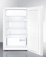 Summit CM411L7PLUSADA ADA compliant 20" wide commercial refrigerator-freezer for freestanding use with a traceable... N3