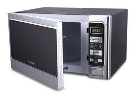 Bella BMO11ABTBKC 1000W Family-Sized Digital Microwave Oven, 1.1 cu. ft., Stainless Steel and Black N5